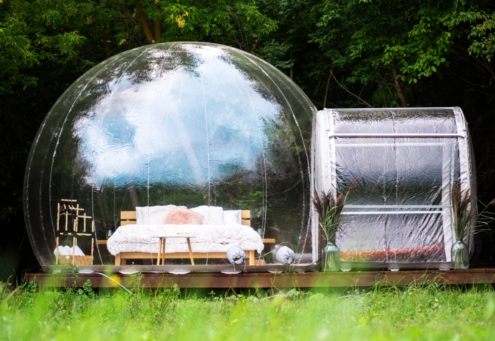 transparent inflatable bubble tent