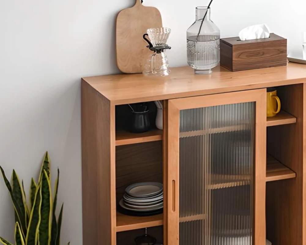 sideboard cabinet with glass doors